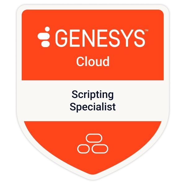 Badge Genesys Cloud Scripting Specialist